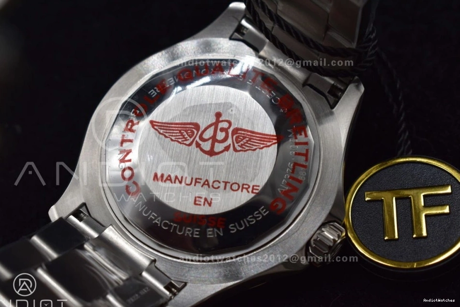 Best SuperOcean Dial on 44 Bracelet SS 481 TF Automatic Edition White AllSeason A 1:1 Blue 0214